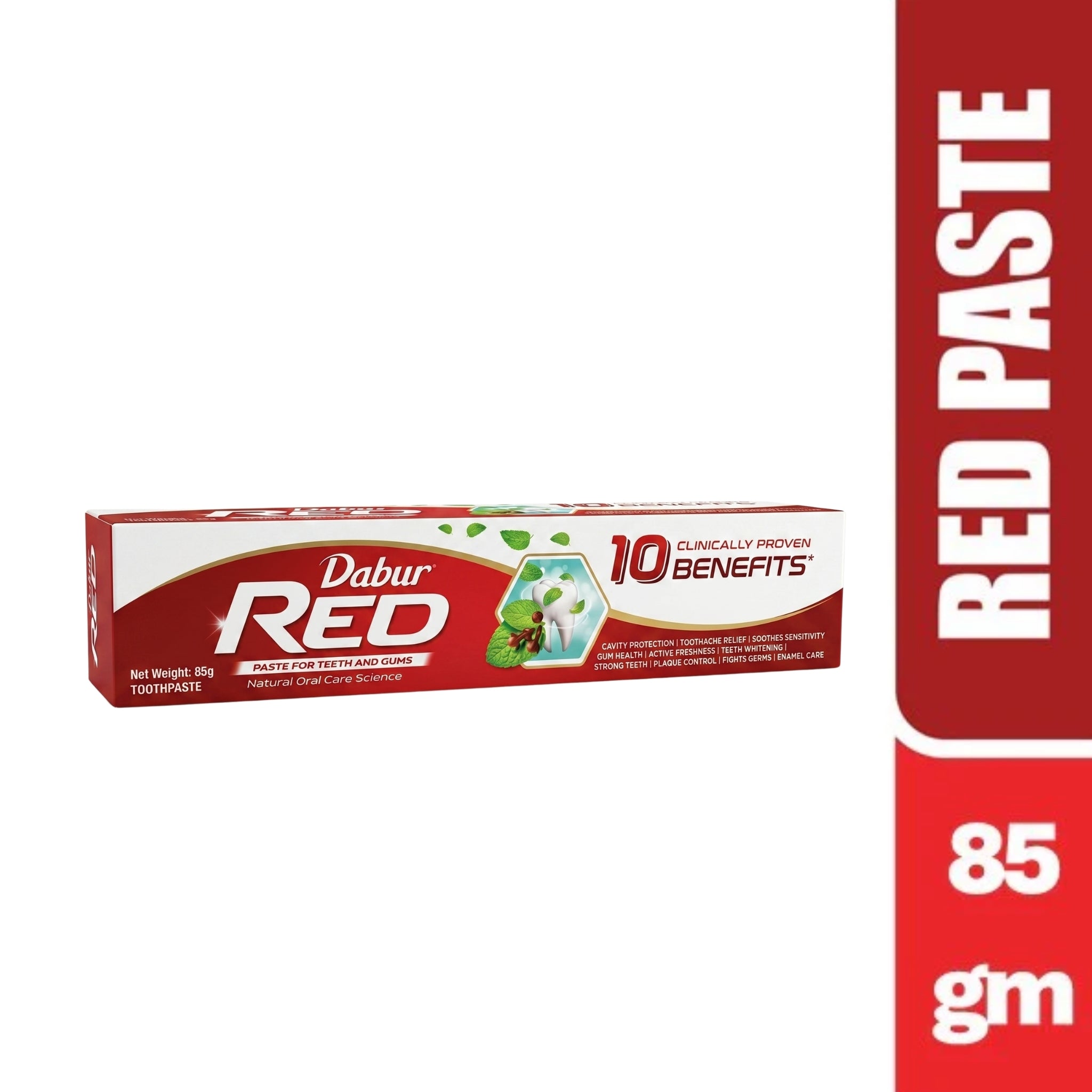 Dabur Red Toothpaste 85g | Provides Protection Plaque Removal, Toothache, Yellow Teeth, Bad Breath