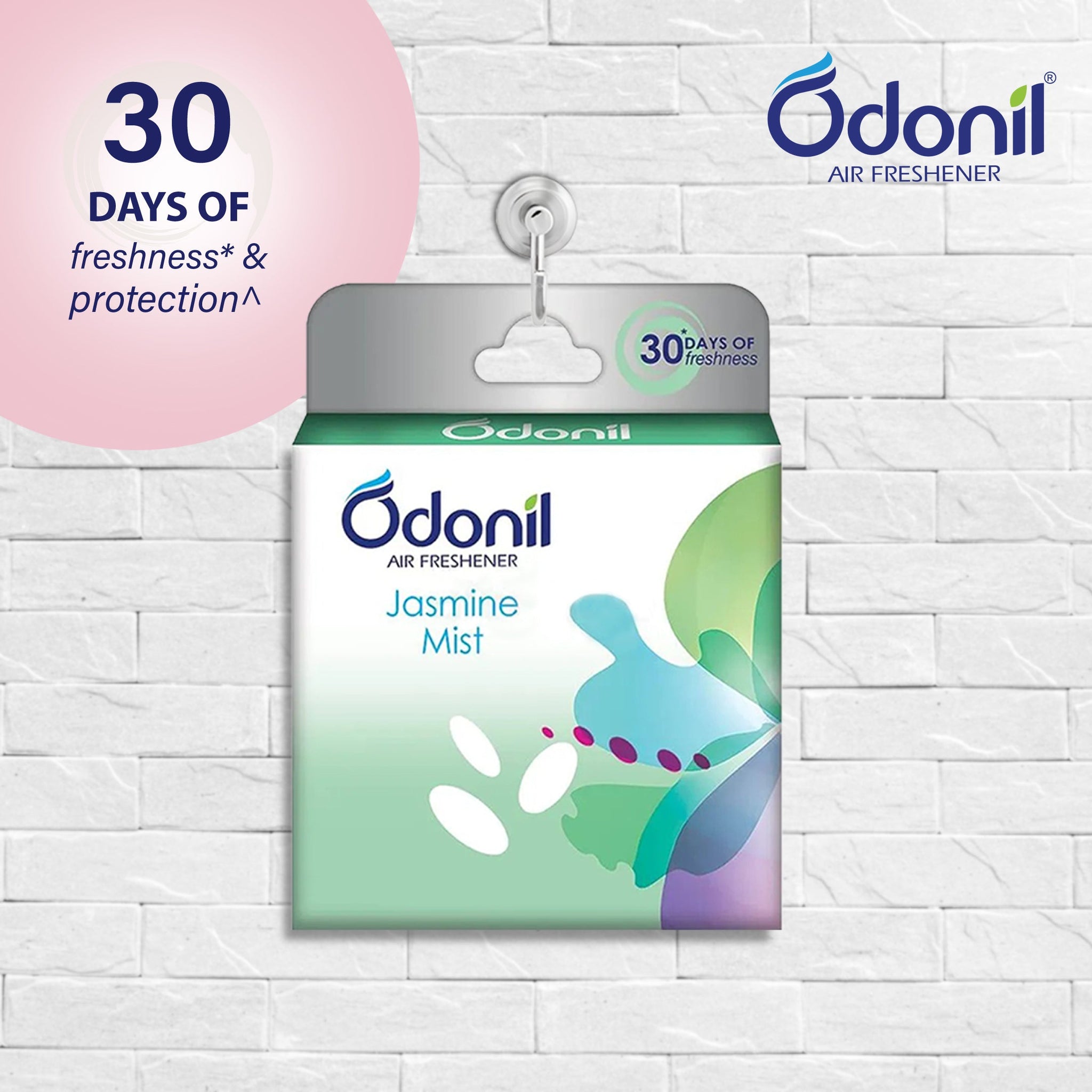 Odonil Natural Air Freshener Jasmine Mist - 48g ( Pack of 4)
