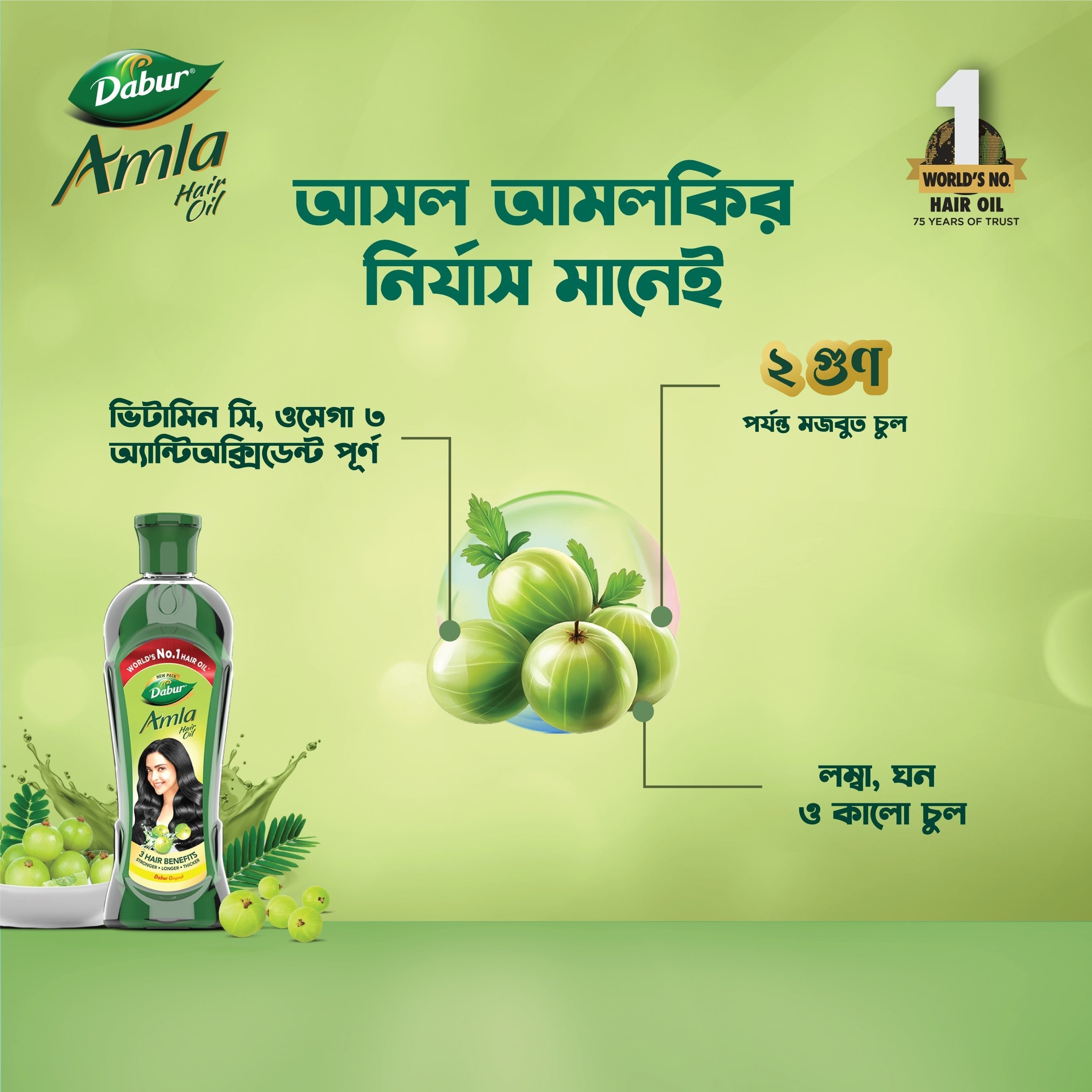 Dabur Amla Hair Oil 400ml - Dabur Shop BD
