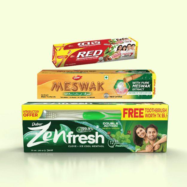 (Buy 4, Get 4 FREE) Dabur Meswak Herbal Toothpaste 50g | Natural Oral Care - Dabur Shop BD