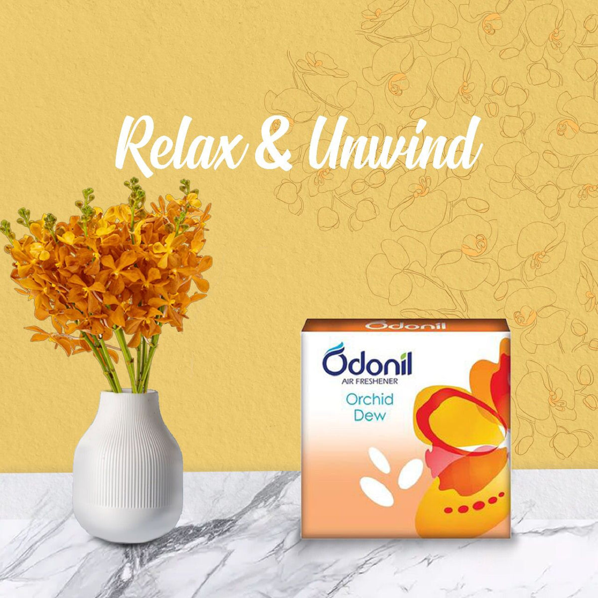 Odonil Block Orchid Dew 48g - Dabur Shop BD