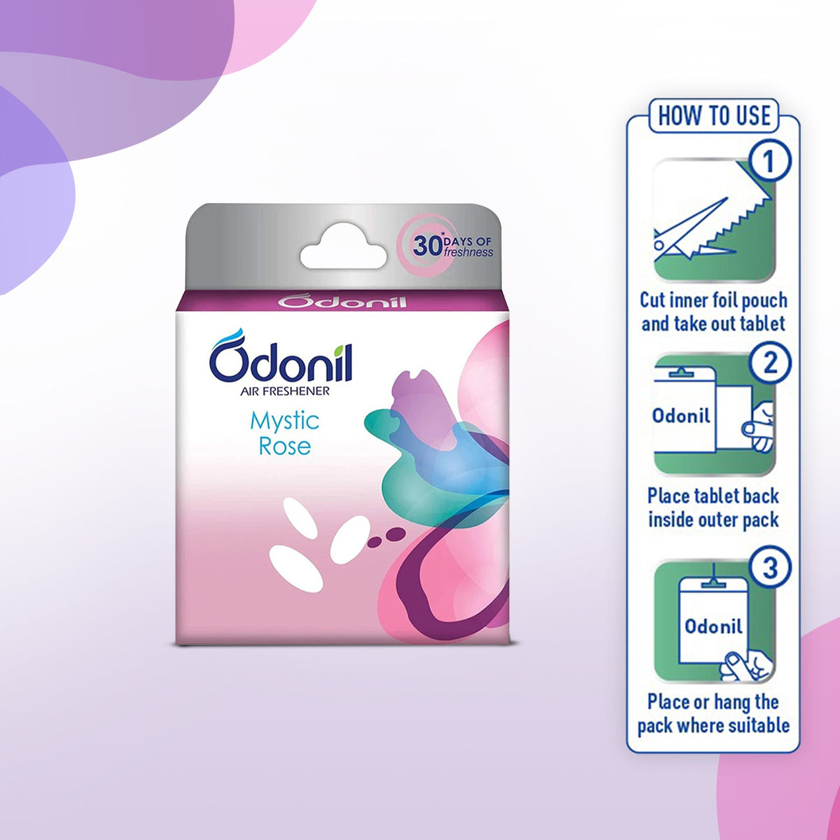 Odonil Block Mystic Rose 48g - Dabur Shop BD