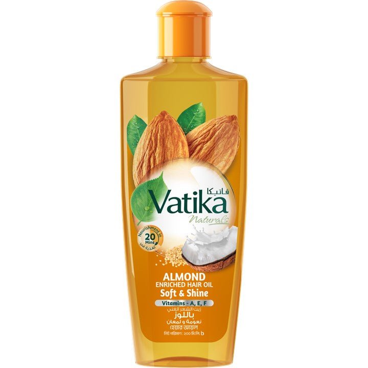 Vatika Naturals Almond Enriched Hair Oil 200ml - Dabur Shop BD