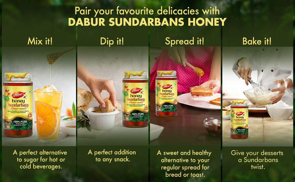 Dabur Sundarbans Wild Forest Honey 500g - Dabur Shop BD