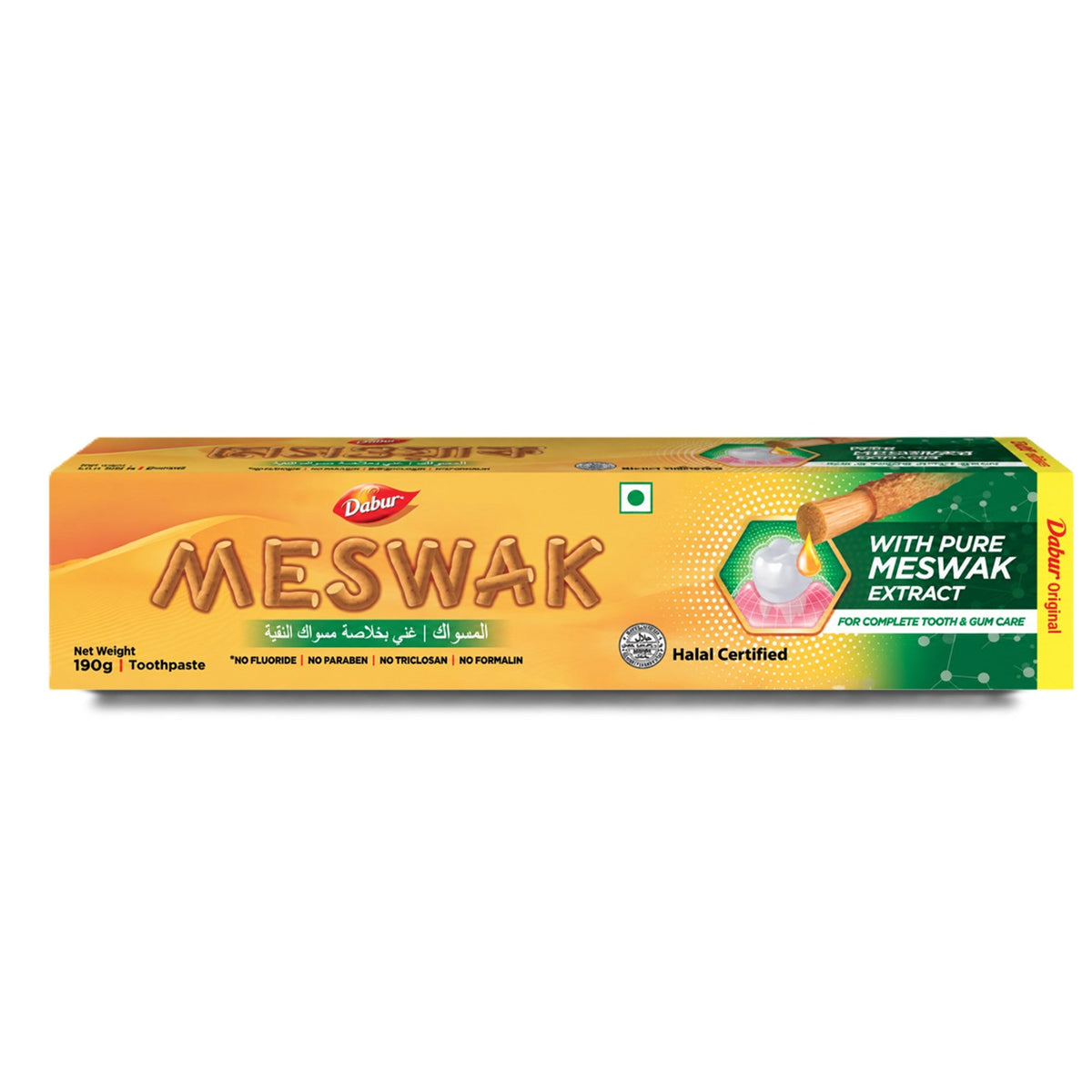 Dabur Meswak Toothpaste 190g | Natural Oral Care - Dabur Shop BD