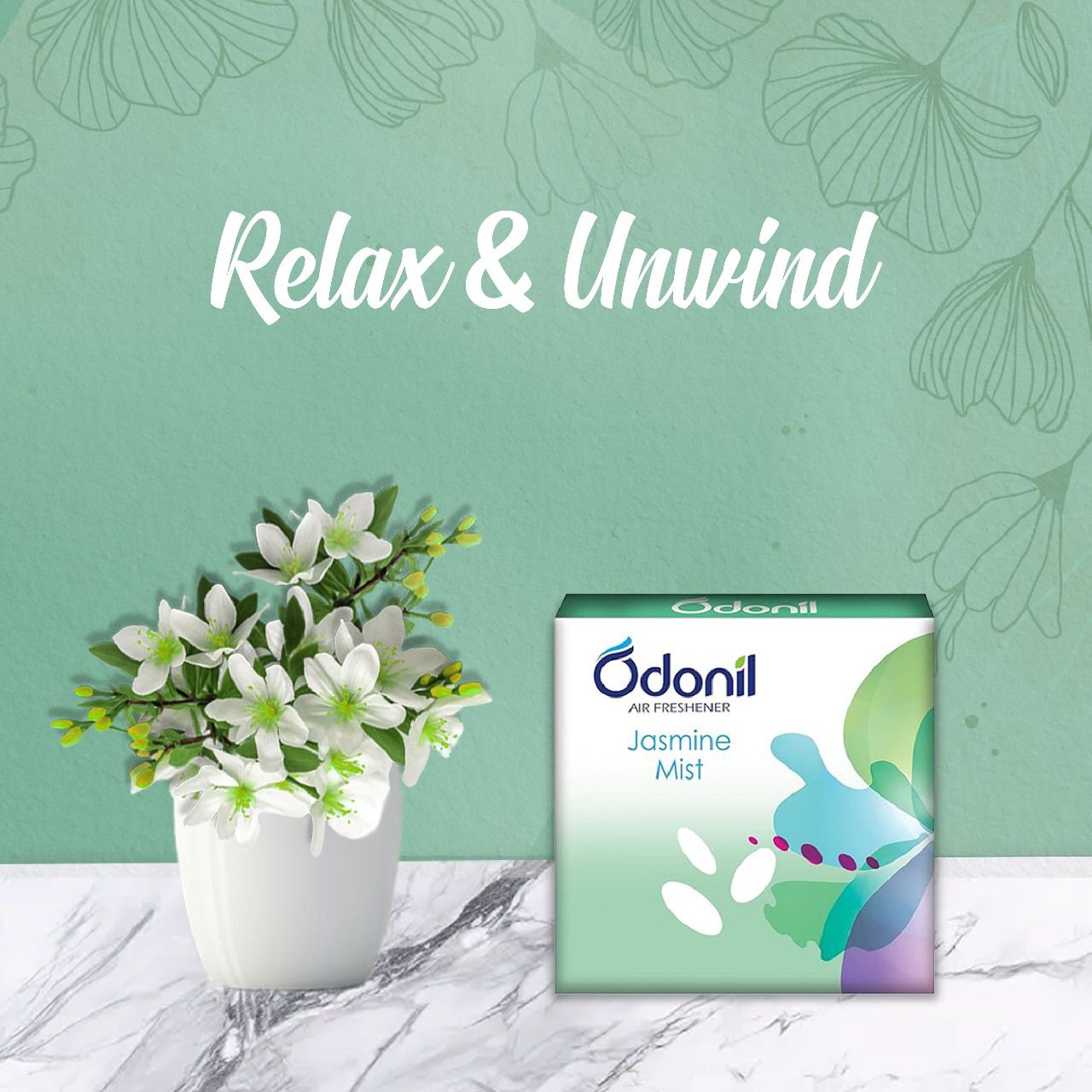 Odonil Air Freshener Block Jasmine Mist 75gm - Dabur Shop BD