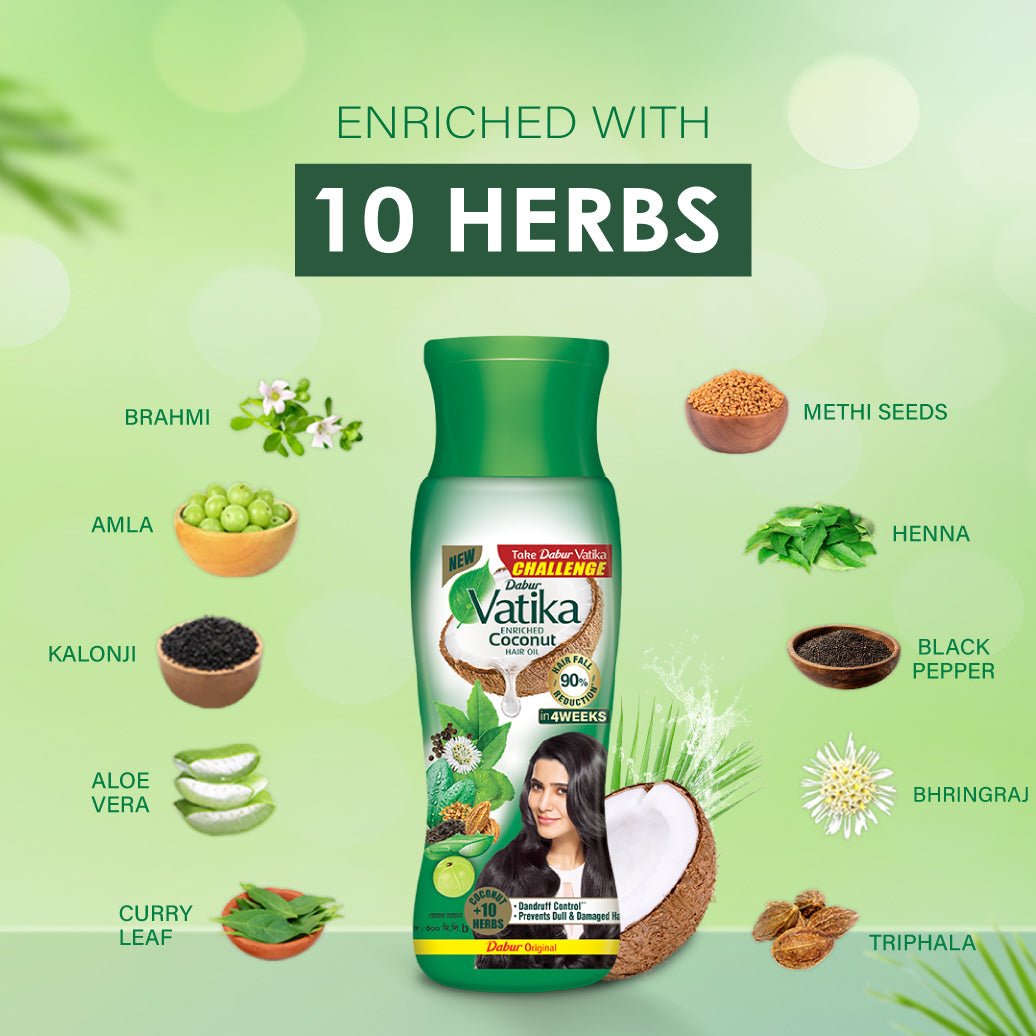 Dabur Vatika Hair Oil 300ml - Dabur Shop BD