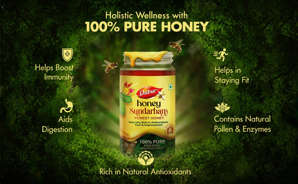 Dabur Sundarbans Wild Forest Honey 500g - Dabur Shop BD